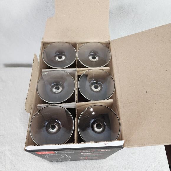 New 6 Bormioli Rocco Electra Italian Star Glass Champagne Flutes 7.75 oz Italy - Picture 6 of 7